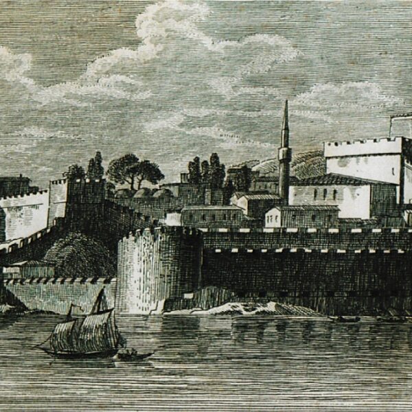 Avrupa Yakasındaki Seddülbahir Kalesi (1811, Antoine-Laurent Castellan)