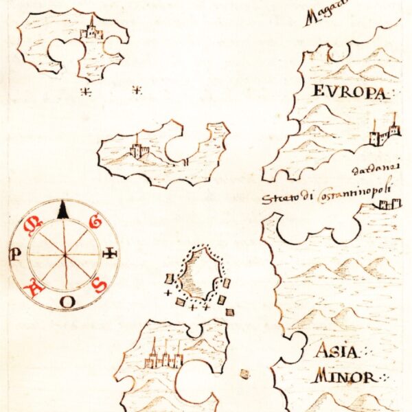 Bozcaada ve Çanakkale Boğazı (1540, Antonio Millo)