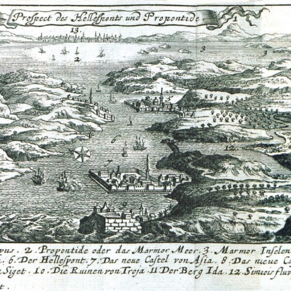 Çanakkale Boğazı, Marmara Denizi ve İstanbul (1686, Jacob von Sandrardt)