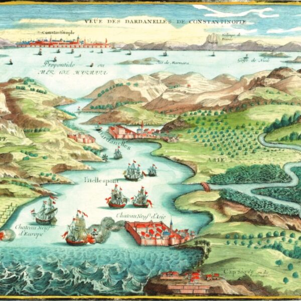 Çanakkale Boğazı ve Kaleler (1686, Jacob von Sandrardt'den kopya, 1705 Nicolas De Fer)