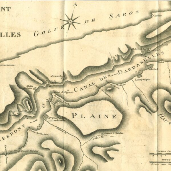 Çanakkale Boğazı ve Kalelerin Konumu (1801, Guillaume Antoine Olivier)