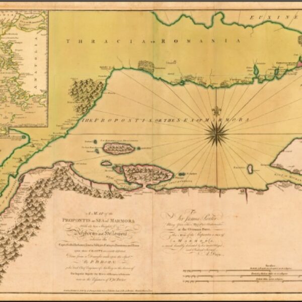 Çanakkale Boğazı ve Marmara Denizi Kıyısındaki Önemli Yerleşmeler (1770, PD Bohn)