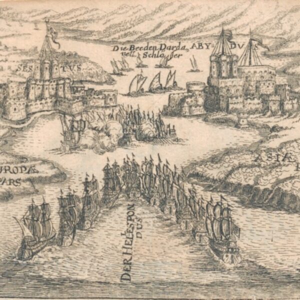 Çanakkale Boğazı'nda Savaş Gemileri (1700, Alberti Veus)