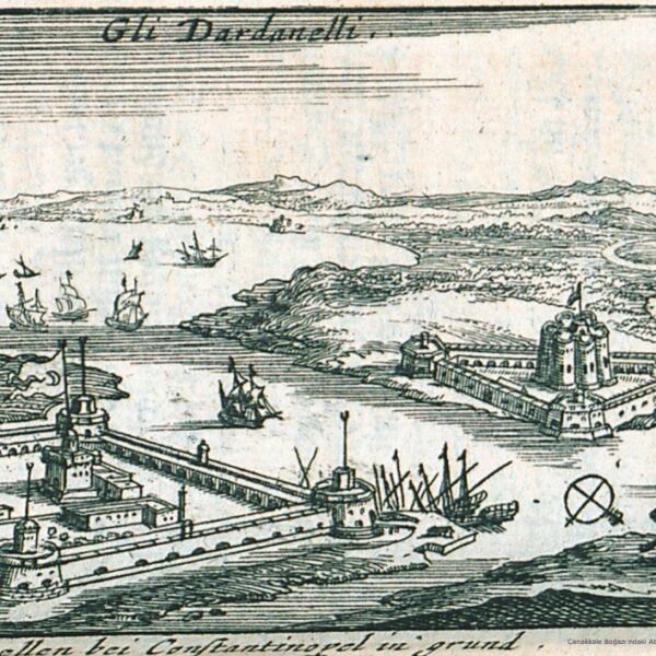 Çanakkale Boğazı'ndaki Abydos ve Sestos Kaleleri (1686, Jacob von Kurtze)