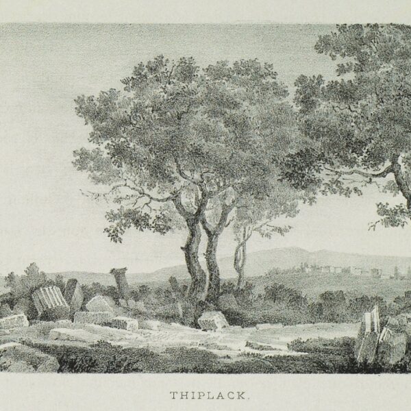 Çıplak Köyü Yakınlarındaki Troya'dan Götürülen Kalıntıların Olduğu Dedelik (1867, Etienne Rey)