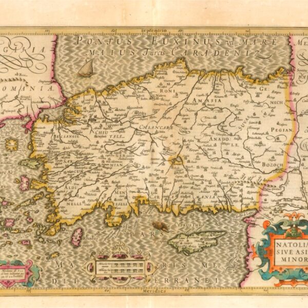 Ege Adaları ve Çanakkale Boğazı (1619, Jodocus Hondius)