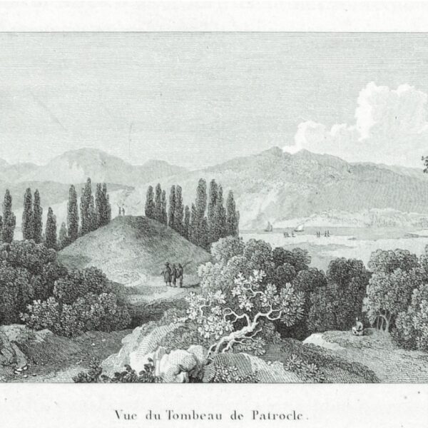 Eski Kumkale Yakınlarındaki Patroklos Tümülüsü (1784, Aguste de Choiseul-Gouffier)