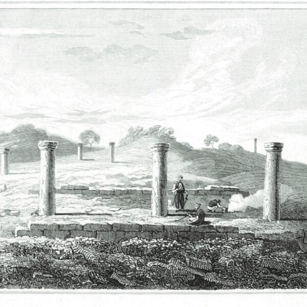 Eski Troya Olduğuna İnanılan Asarlık_Hisarlık Yakınlarındaki (Çıplak Köyü) Kalıntılar (1784, Aguste de Choiseul-Gouffier)