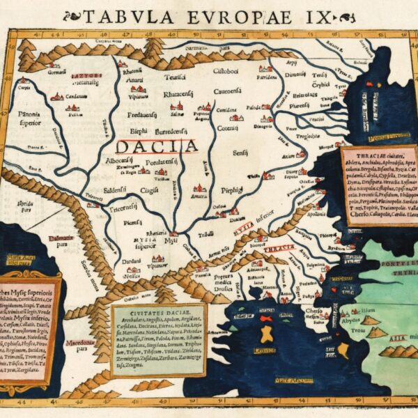 Ortaçağ Avrupa Haritalarında Küçük Asya (Anadolu) ve Troas Bölgesi (1550, Sebastian Münster)