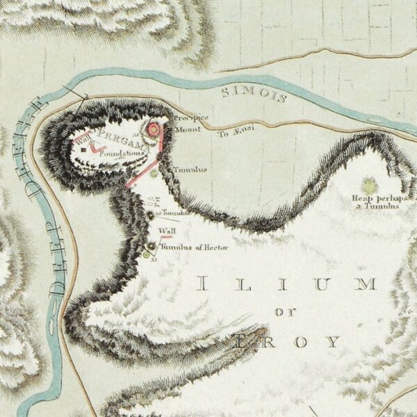 Pınarbaşı _Ballıdağ'da Troya Olduğu Sanılan Yer ve Kalıntıları (1801, William Gell)
