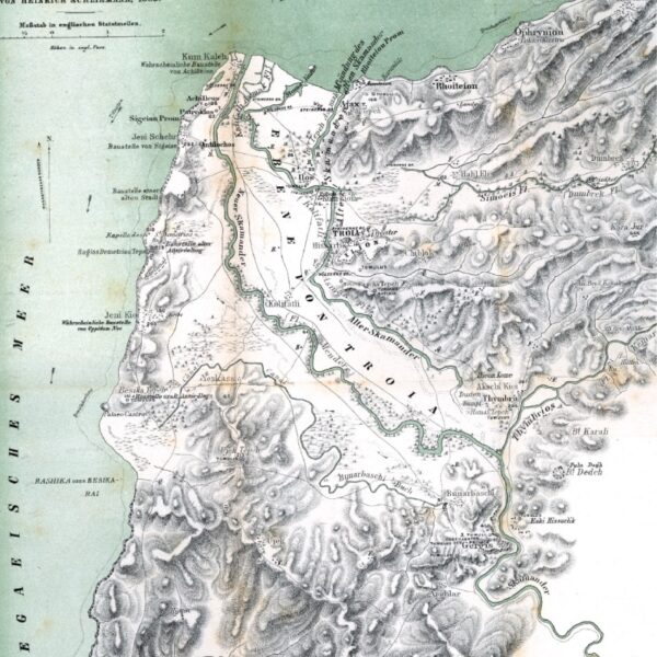Schliemann Kazıları Sırasında Troya ve Yakın Çevresi (1874, Heinrich Schliemann)