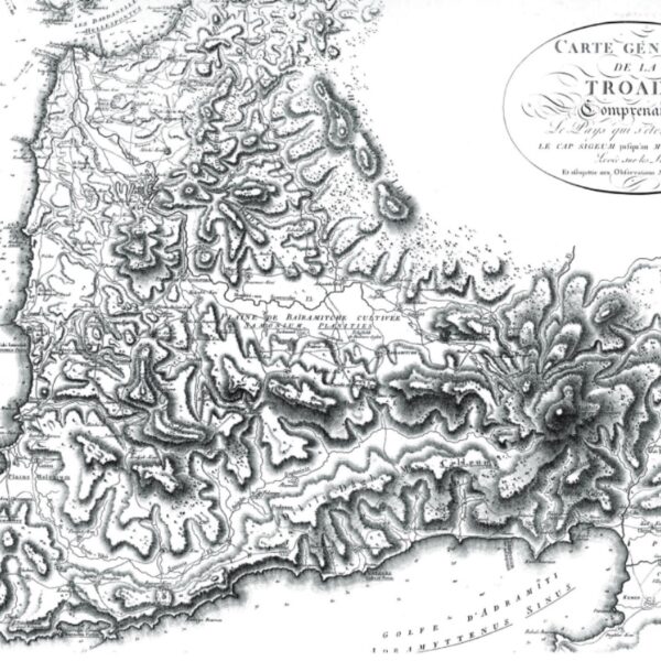 Troas Bölgesi'nin İlk Detaylı Haritası (1784, Aguste de Choiseul-Gouffier)