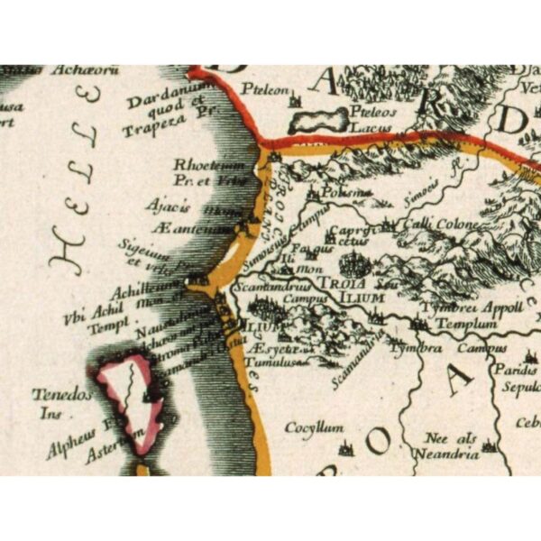 Troya Çevresi ve Bozcaada (Author Sanson, Guillaume, 1665)